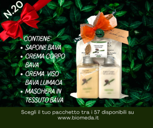 sapone liquido da 100 ml, crema corpo alla bava di lumaca da 100 ml, crema viso alla bava di lumaca e maschera in tessuto alla bava di lumaca