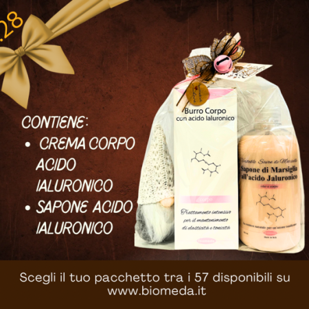 sapone 500 ml e crema corpo all'acido ialuronico